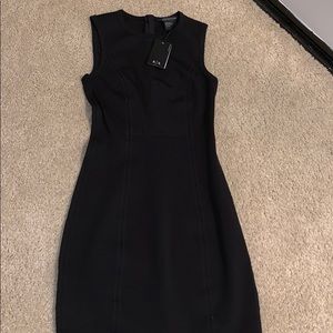 Skin Tight Armani Exchange Black Bandage Dress